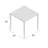 Del Mesa Square Outdoor Dining Table , 28.3 " W 28.3 " D-28459987