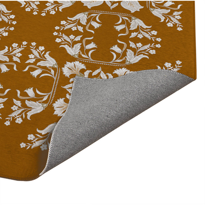 Tapis de bureau léger Rumi, L 60 po x P 84 po, Ocre