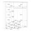 3 Door Manufactured Wood Wardrobe