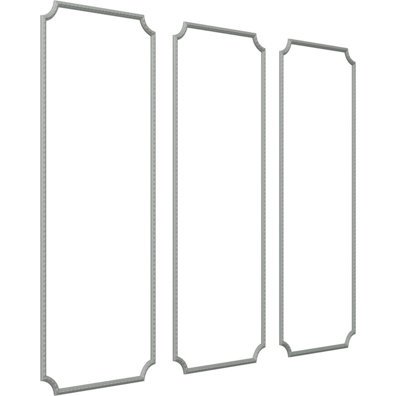 Ensemble de moulure de panneau Bulwark, L 28 po x H 72 po, Triple