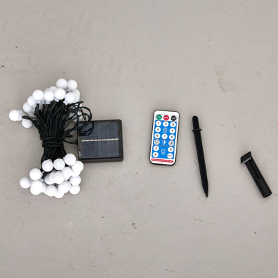 1200cm Solar Powered 100 - Bulb Cord String Light