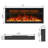 Mattalyn Powder Coated Electric Fireplace Insert with 5120 BTU-1043681922
