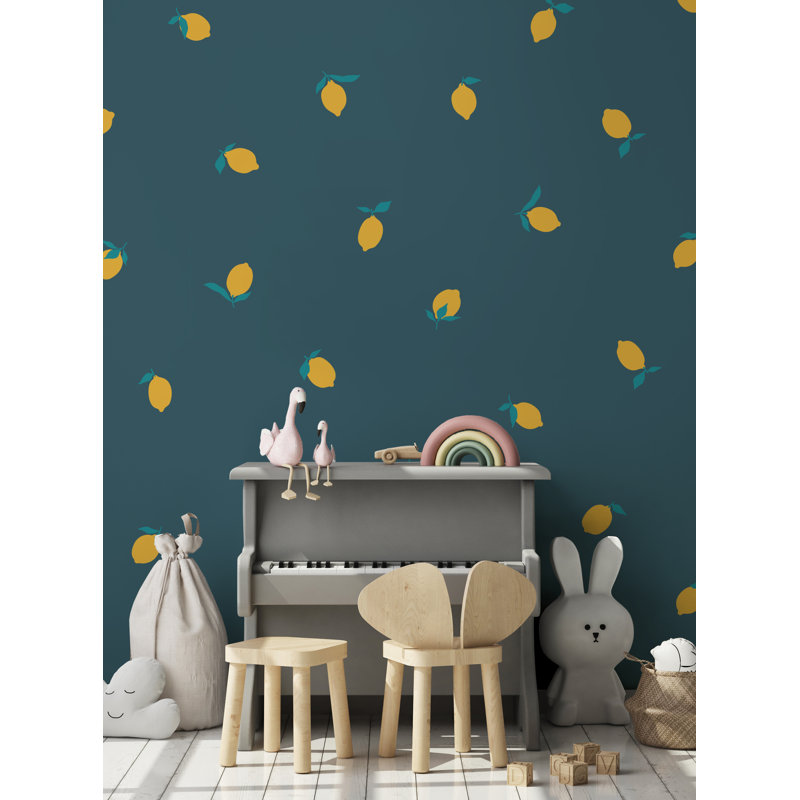 Adhésif décoratif citron, Jaune foncé