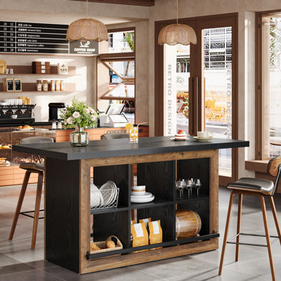 62.6" Bar Table with Storage by 17 Stories