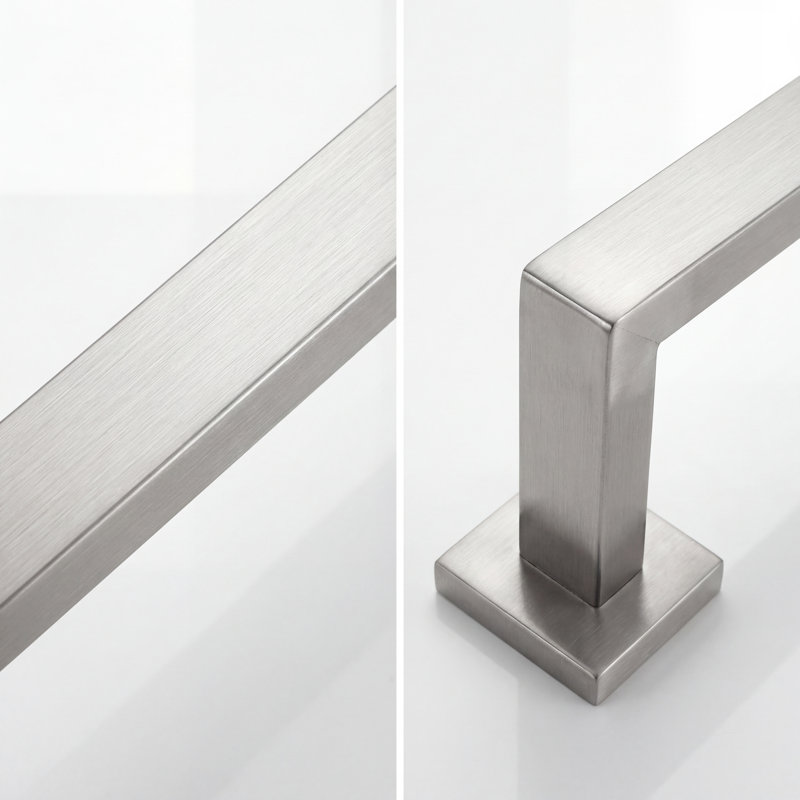 Barre à serviettes murale 23,62 po, Nickel brossé