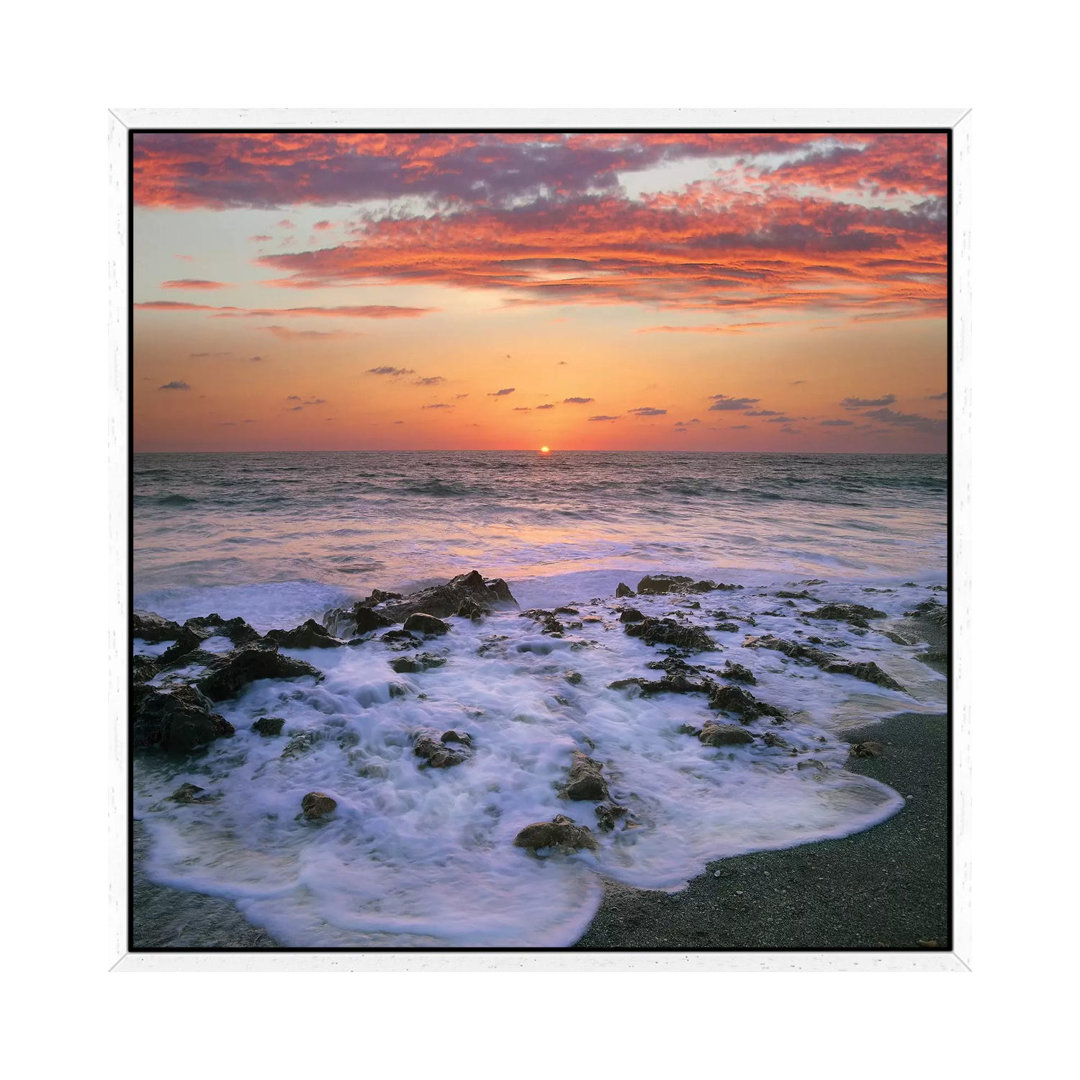 Küste bei Sonnenuntergang, Blowing Rocks Beach, Jupiter Island, Florida