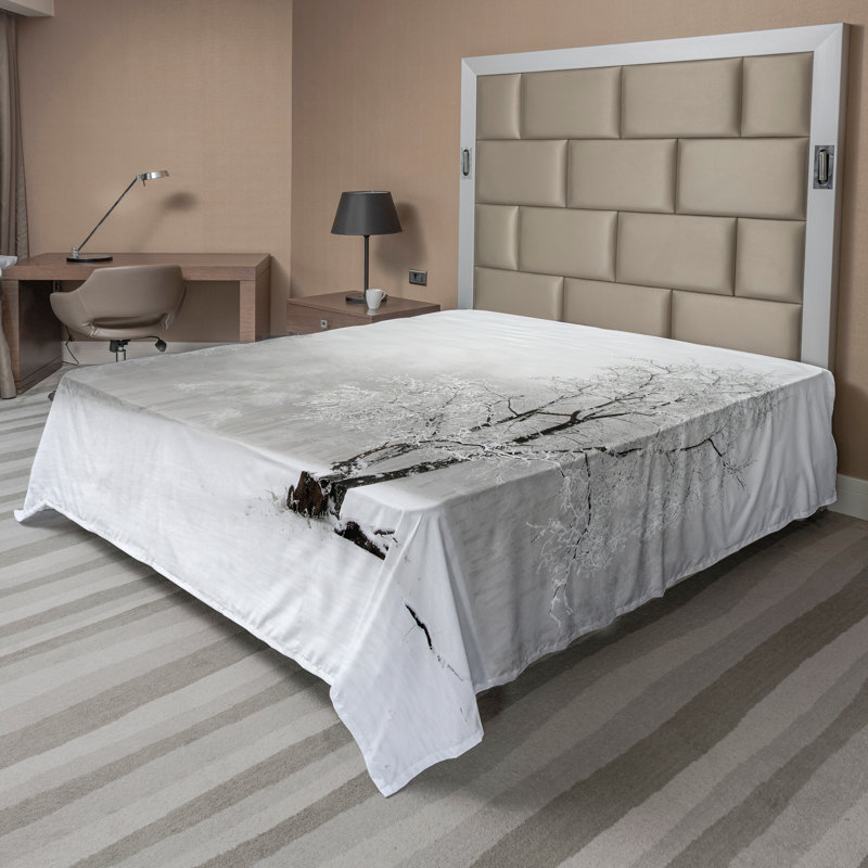 Drap plat Ambesonne, Drap plat pour très grand lit californien