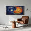 Ensemble de 1 tableau mural Yin Yang sur toile-1578429611