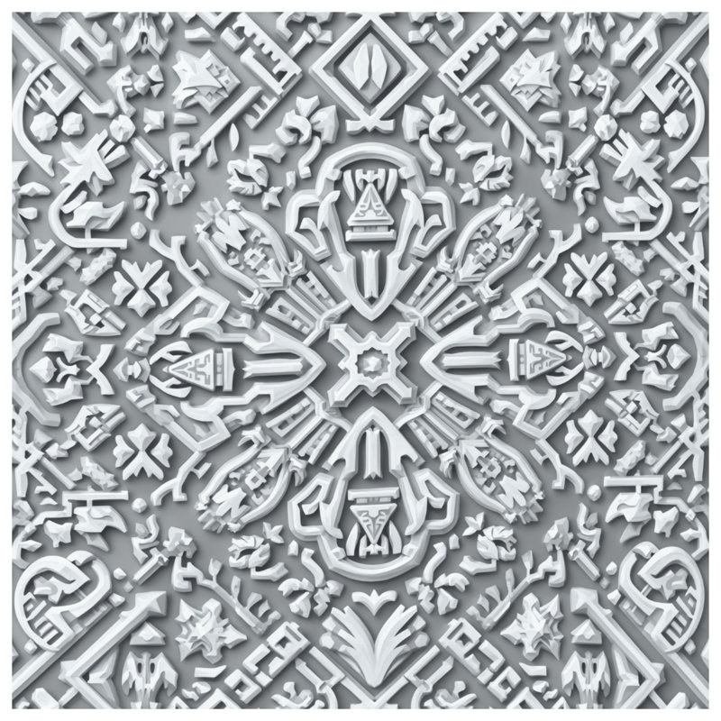 Rideaux de fenêtre à motif complexe en relief, voilage ornemental et rideaux occultant - 1 panneau, 50" x 80" - 1 Panel