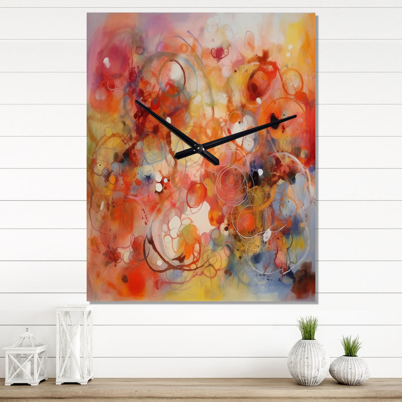 Jaquin - horloge murale moderne géométrique, H 32 po x l 16 po x P 1 po