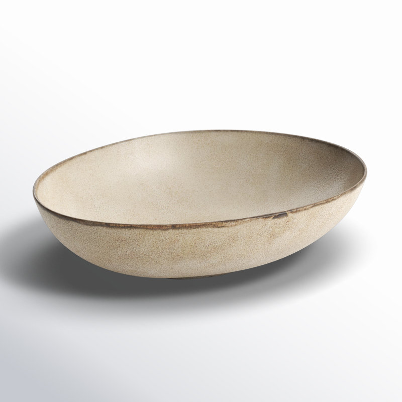 Joss & Main Ceramic Serving Bowl, Oyster