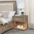 Brown 1-Drawer Nightstand Bedside Table