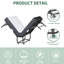 Lit escamotable 3,7 po pour lit simple en mousse à mémoire de forme - extra portable pour appartements, structure en métal, 75 po x 38 po, couleur noire avec invités nombreux, look moderne