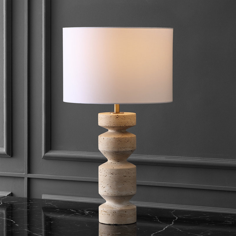 Jiminy Travertine Table Lamp