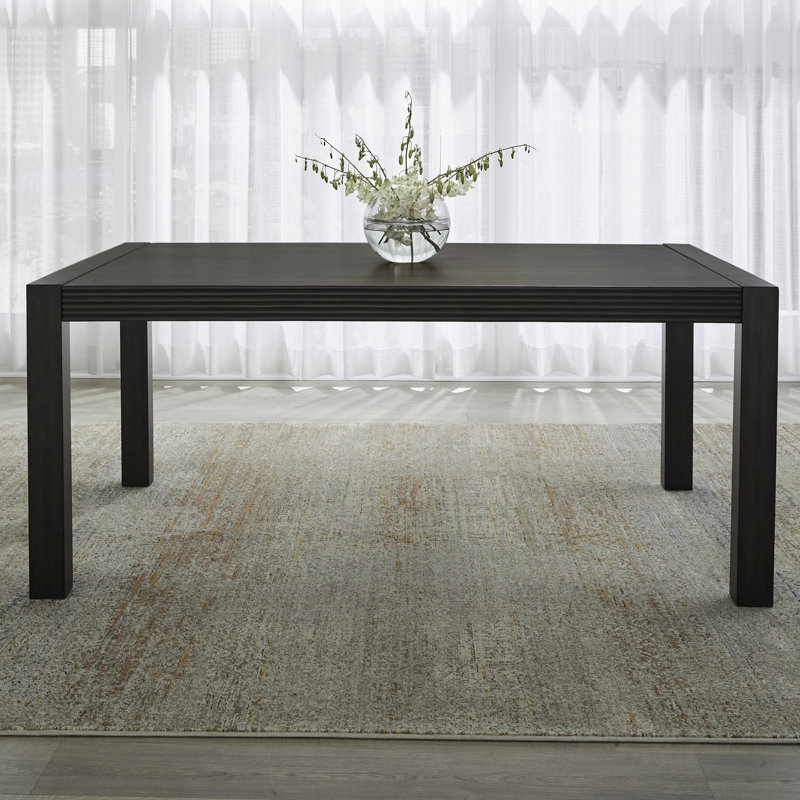 Ensemble de table de salle à manger rectangulaire 4 personnes Keniston avec chaises rembourrées, 5 pièces: table, 4 chaises