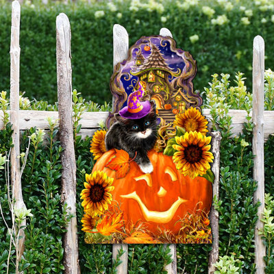 Décoration murale d'Halloween chaton