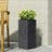 Modern Magnesium Oxide Planter Gray - 10.73 In. Depth & Width, 24.89 H For Outdoor Use Height, 16.75 Lb