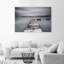 Winter Lake Landscape - Wrapped Canvas Print-296224947