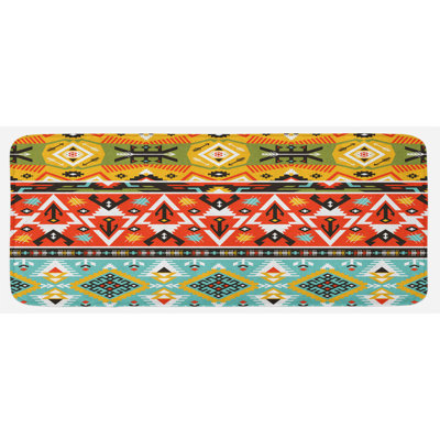 Rustic Polyester Kitchen Mat