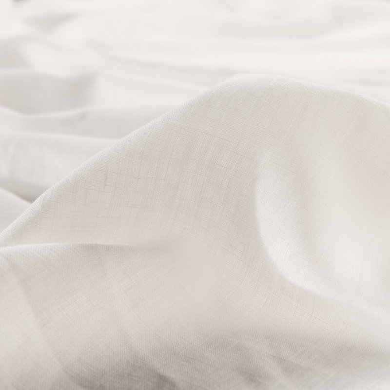 Stone Washed Pure Linen Sheet Set, Fitted Sheet 16" Pocket, Ivory, Cal.King Pack + 1 Fitted Sheet + 2 Pillowcase