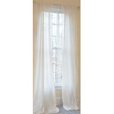 Panneau de rideau simple diaphane avec passe tringle Pompeia