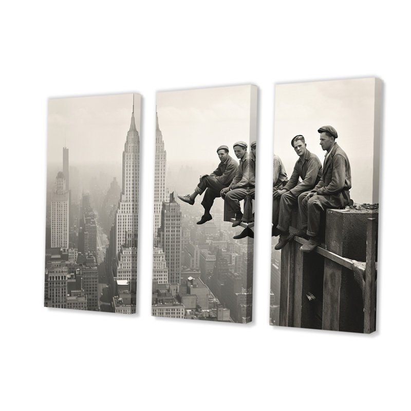 Art mural sur toile City, New York, architecture rétro - Forrest, H 40 po x l 60 po x P 1 po