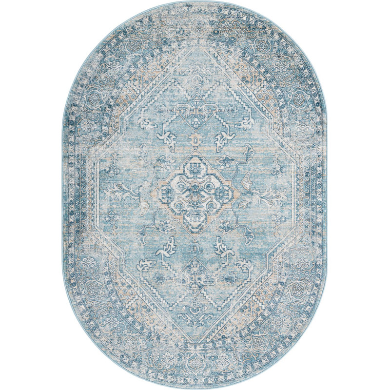 Orea Oriental Indoor Rug, Oval 4' x 5'11"