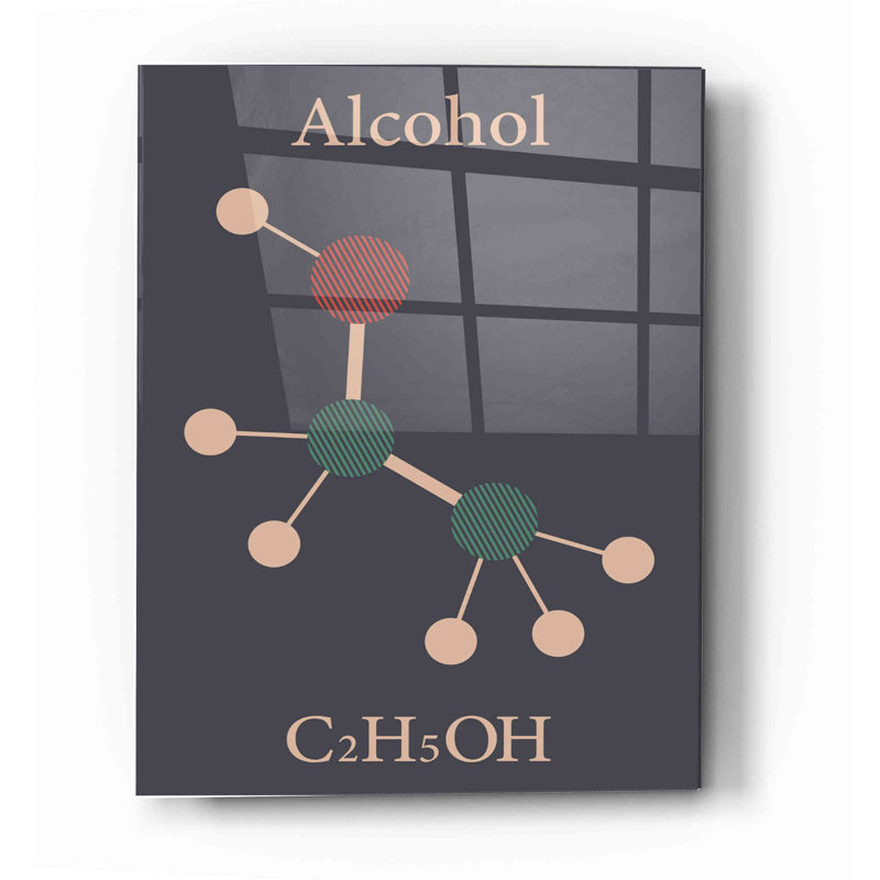 "Molécule d'alcool" par Maxim, H 16 po x l 12 po x P 0,12 po