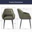 Cozy Vintage Tufted Upholstered Comfortable Air Leather Dining Armchair for Dining Room, Restaurant, Office-1509847872-1509847879
