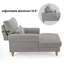 Chaise longue rembourrée avec dossier réglable-2099800747
