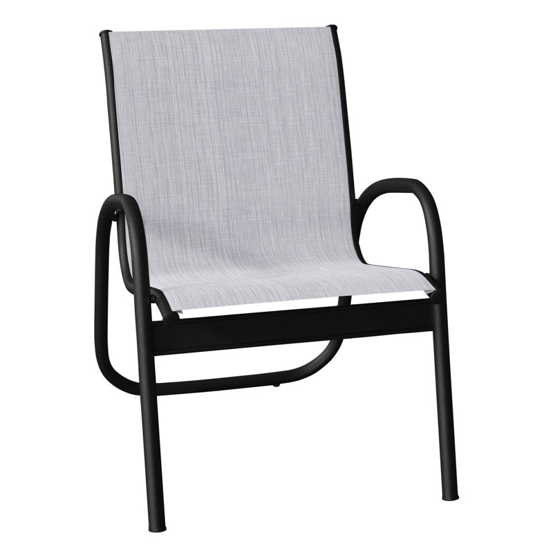 Fauteuil de patio Gardenella, Noir texturé, Bijou