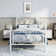Anterrio Metal Open-Frame Bed with Butterfly Pattern Design Headboard and Footboard