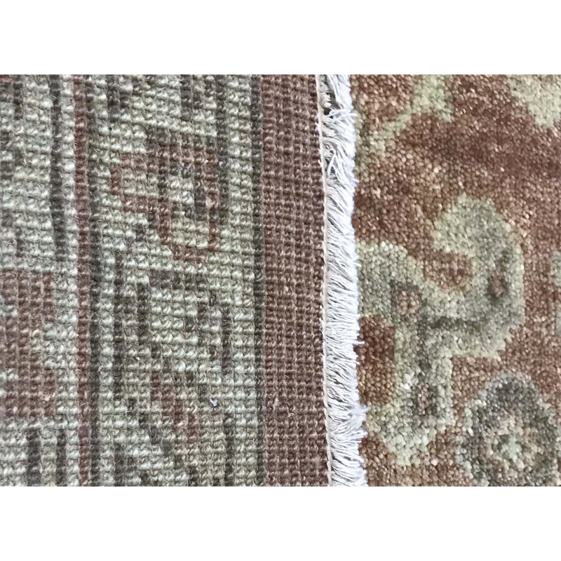 Tapis rouille et ivoire noué à la main de haute qualité