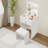 Vanity Table With Mirror And Stool-114337647