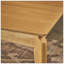 Table de salle à manger, bois d'hévéa avec placage de noyer, finition Mid-Century, chêne naturel