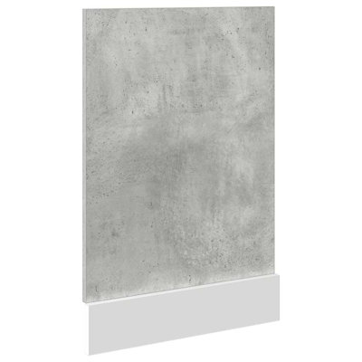 Dishwasher Panel Lyon Concrete Grey 45x3x67 cm