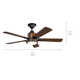 Calhan 52'' 5 Blade Ceiling Fan with LED Light Kit