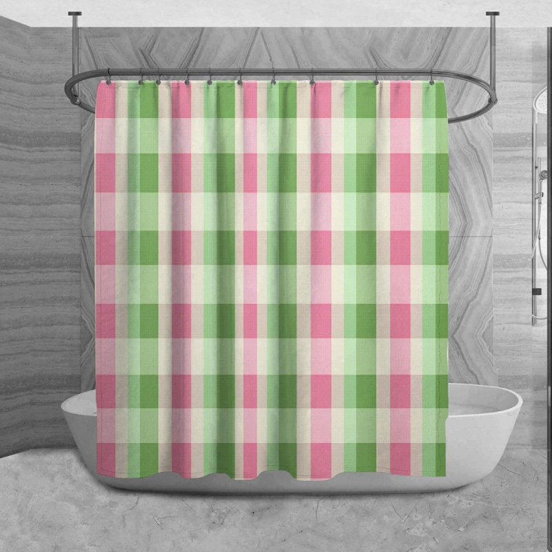 Rideau de douche Ottorina Gingham, H 84 po x l 70 po