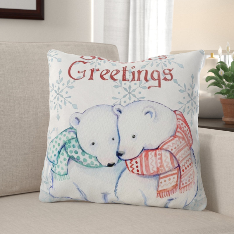 Coussin de noël Orourke, Microsuède, Intérieur