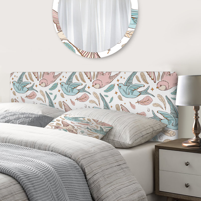 Jabin Upholstered Panel Headboard, Queen