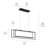 3 - Light Steel Dimmable LED Chandelier-1378038822