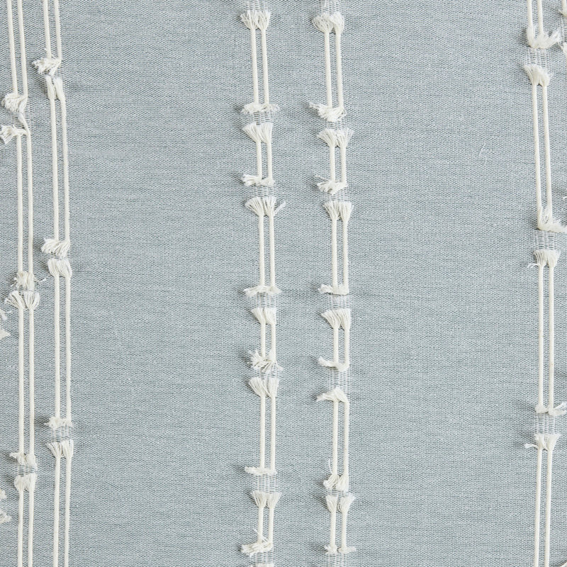 Édredon en coton double / grand - rayures de couleur naturelle et tissu de qualité luxueuse, Turquoise