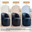 PU Leather Barrel Swivel Armless Dining Chair-838404038