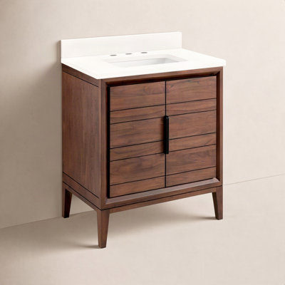 Aliso 30" Carrara Marble Single Bathroom Vanity