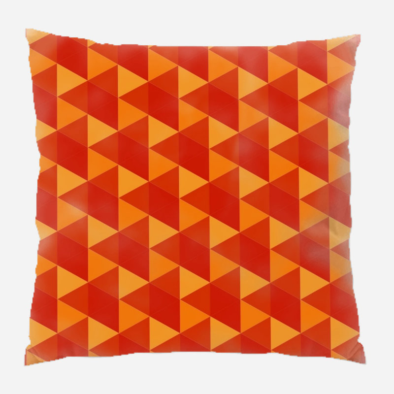 Geometric Microsuede Reversible Throw Pillow