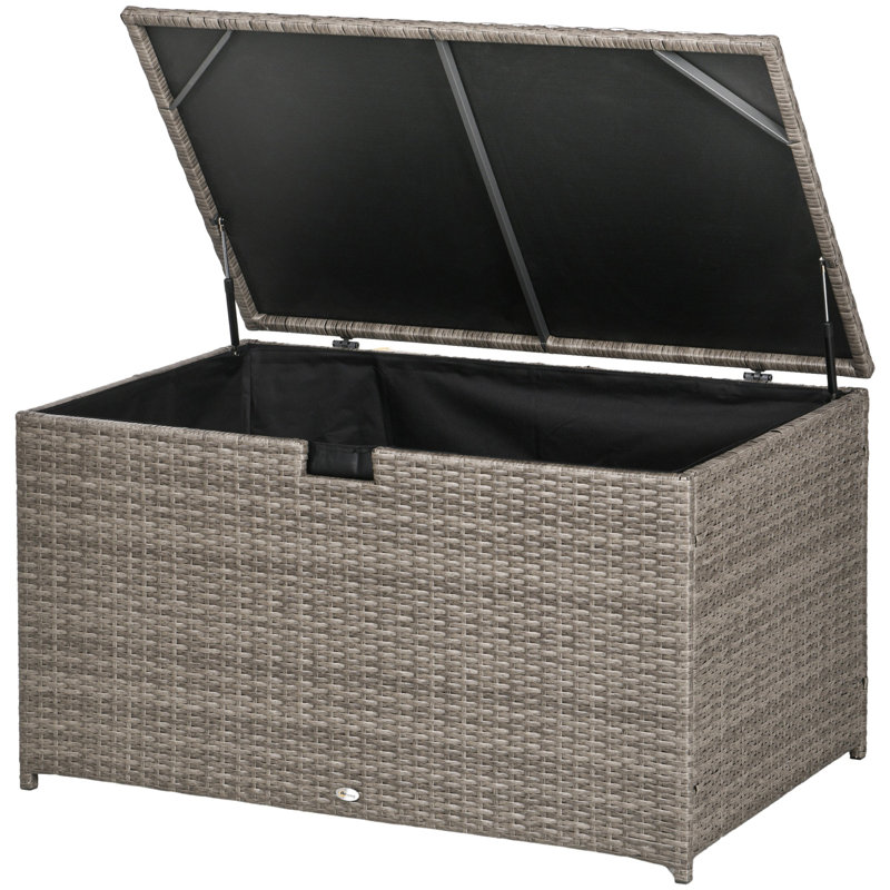 Coffre de terrasse 113 gallons Outsunny, Gris