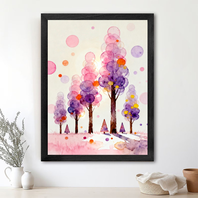 «Black Dream Tree», art mural rétro, impressions de style rétro, H 17 po x l 13 po