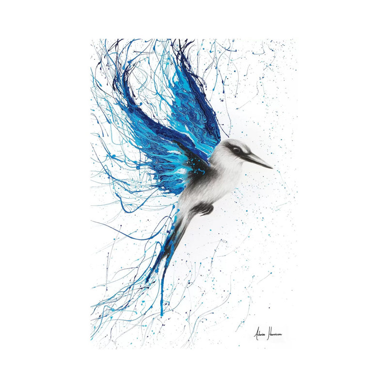 True Blue by Ashvin Harrison - Wrapped Canvas Print, 20.32 cm H x 30.48 cm W