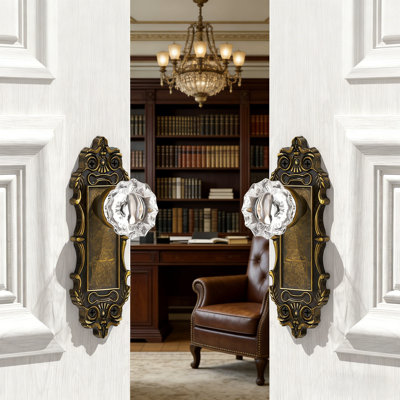 Fausse poignée de porte cristal