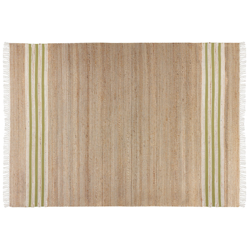 Carlock Striped Hand Woven Area Rug, Rectangle 160cm x 230cm